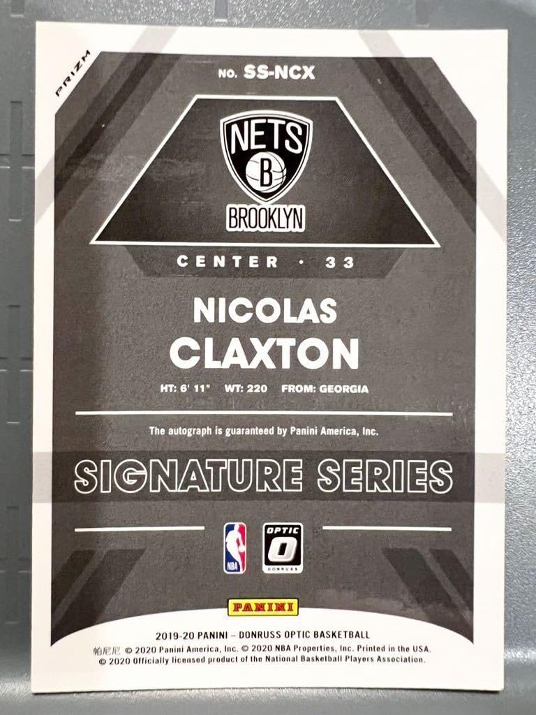 Amazon.co.jp: Prizm RC Auto 19 Panini Donruss Optic Nic Claxton